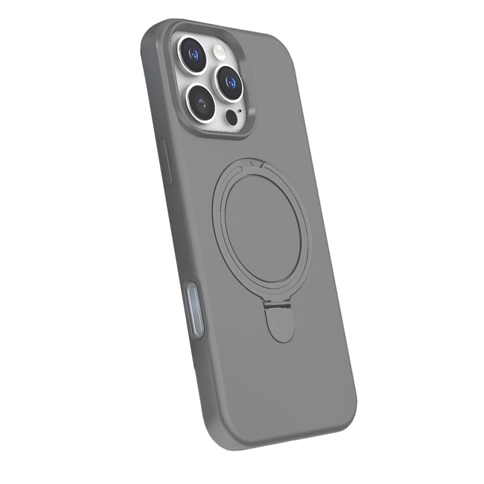 İphone 16 Pro Regal Magsafe Standlı Kapak - Titan Gri