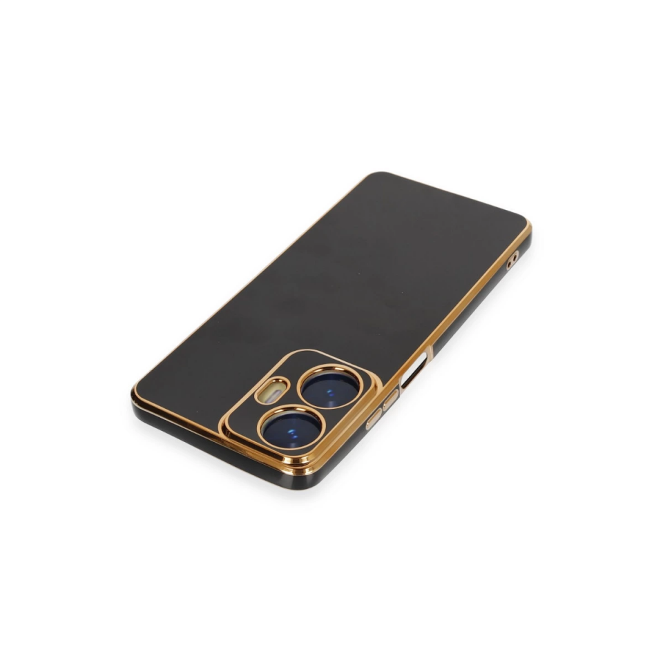 Realme C55 Kılıf Volet Silikon - Siyah