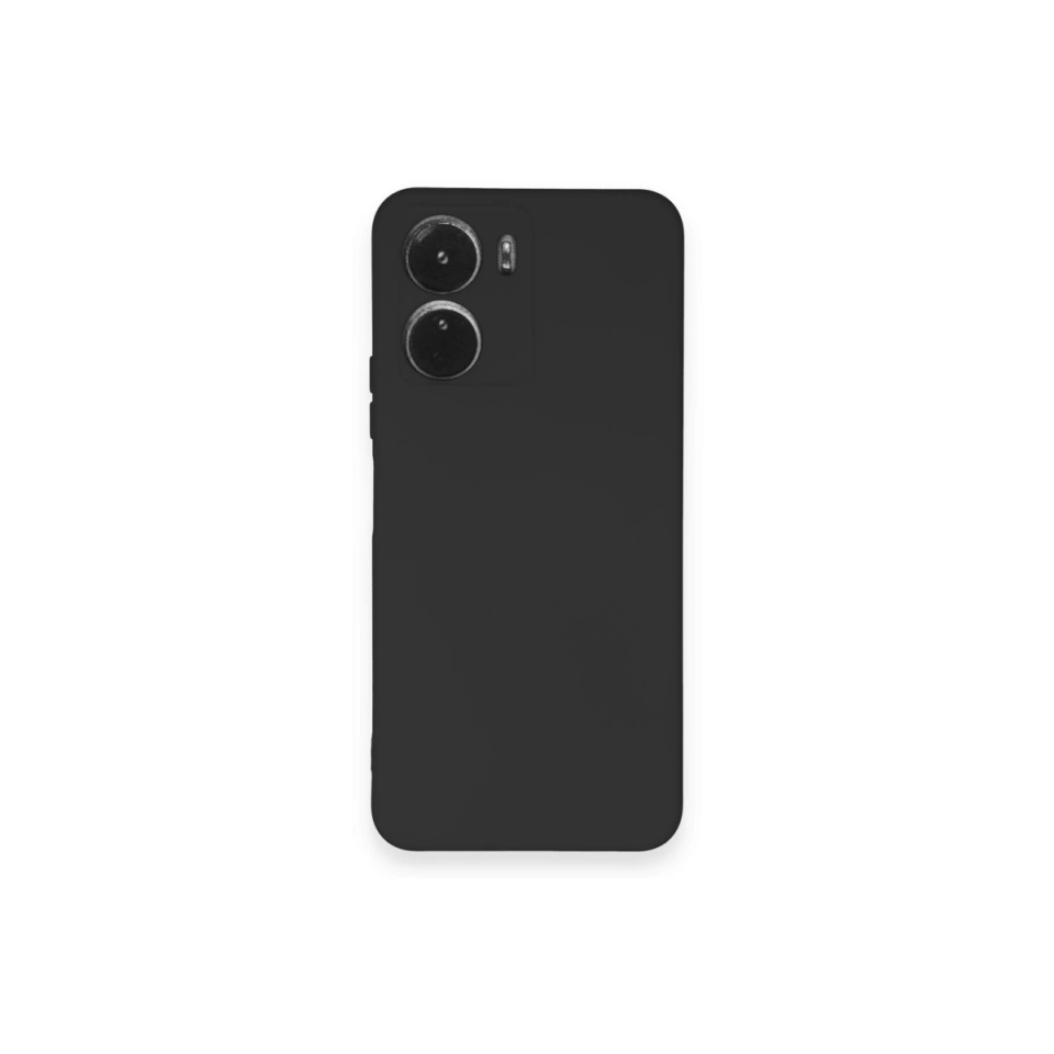 Vivo Y16 Kılıf Nano İçi Kadife Silikon - Siyah
