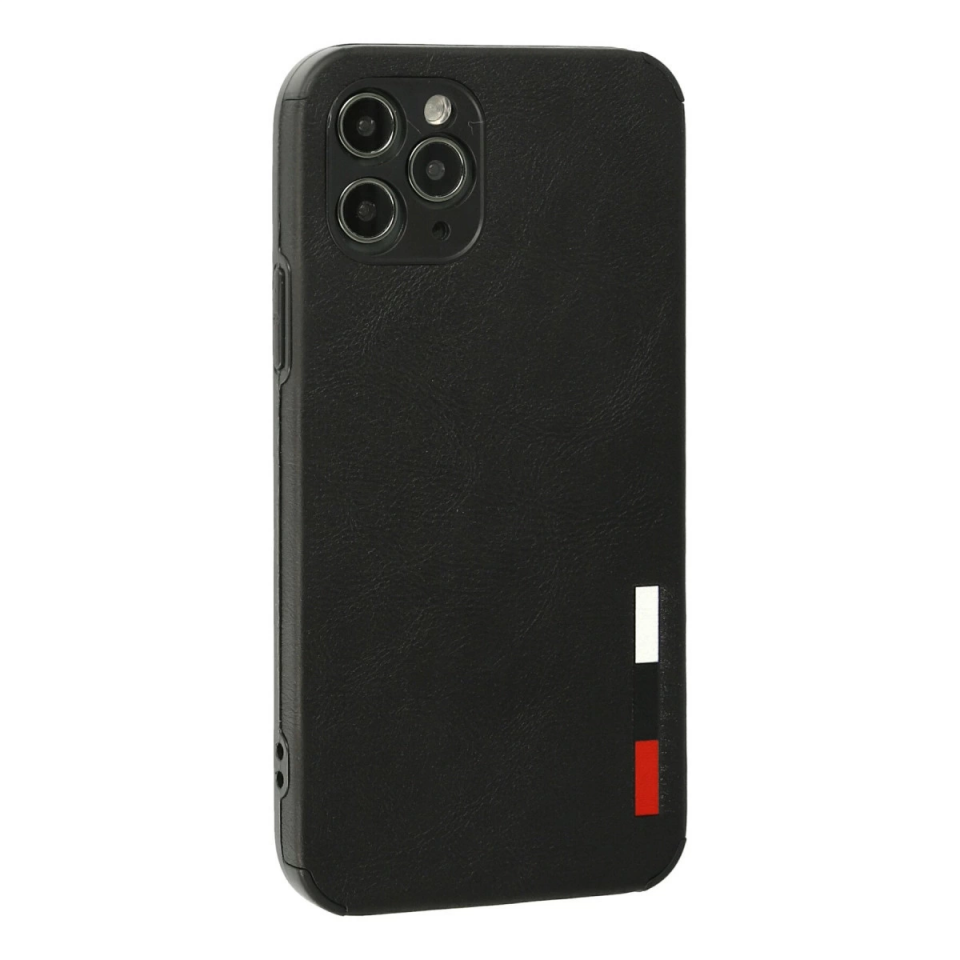 İphone 11 Pro Max Kılıf Loop Deri Silikon - Siyah