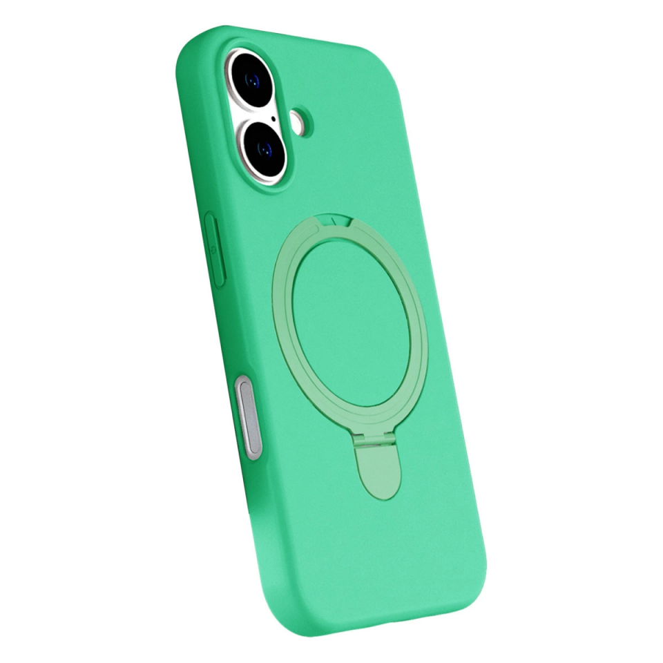 İphone 16 Plus Regal Magsafe Standlı Kapak - Yeşil