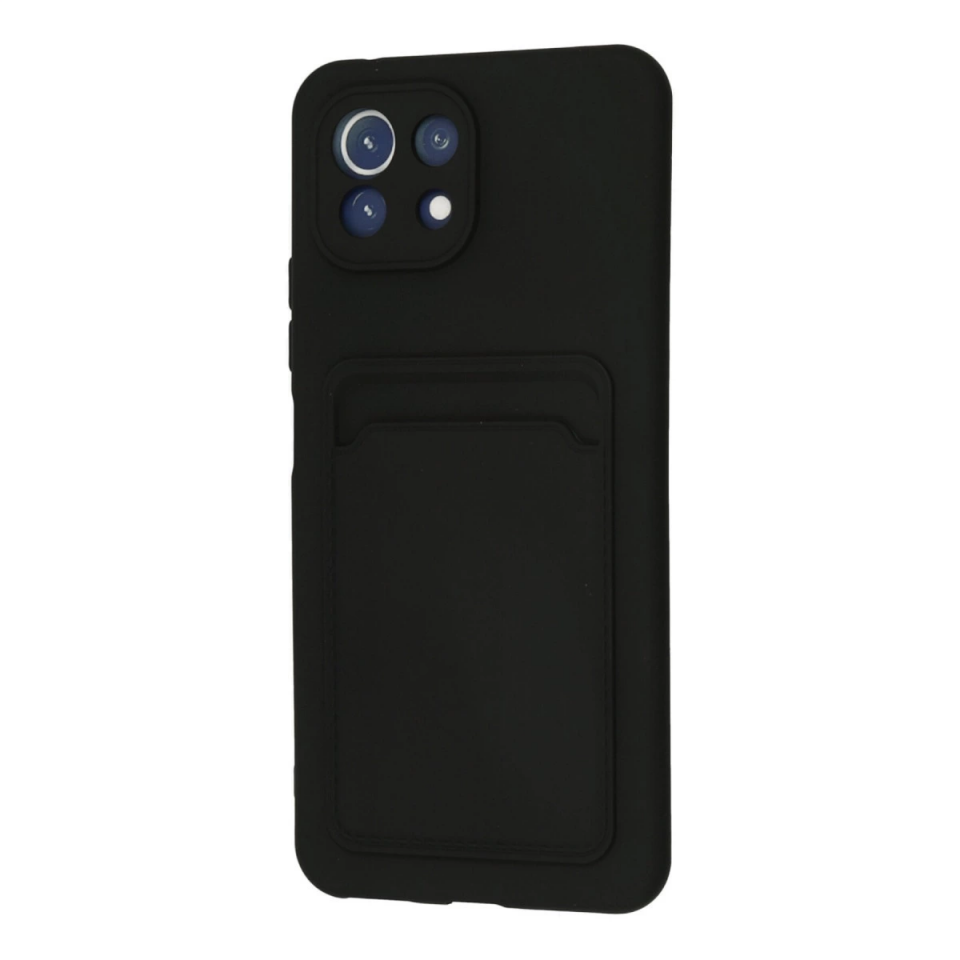 Xiaomi Mi 11 Kılıf Kelvin Kartvizitli Silikon - Siyah