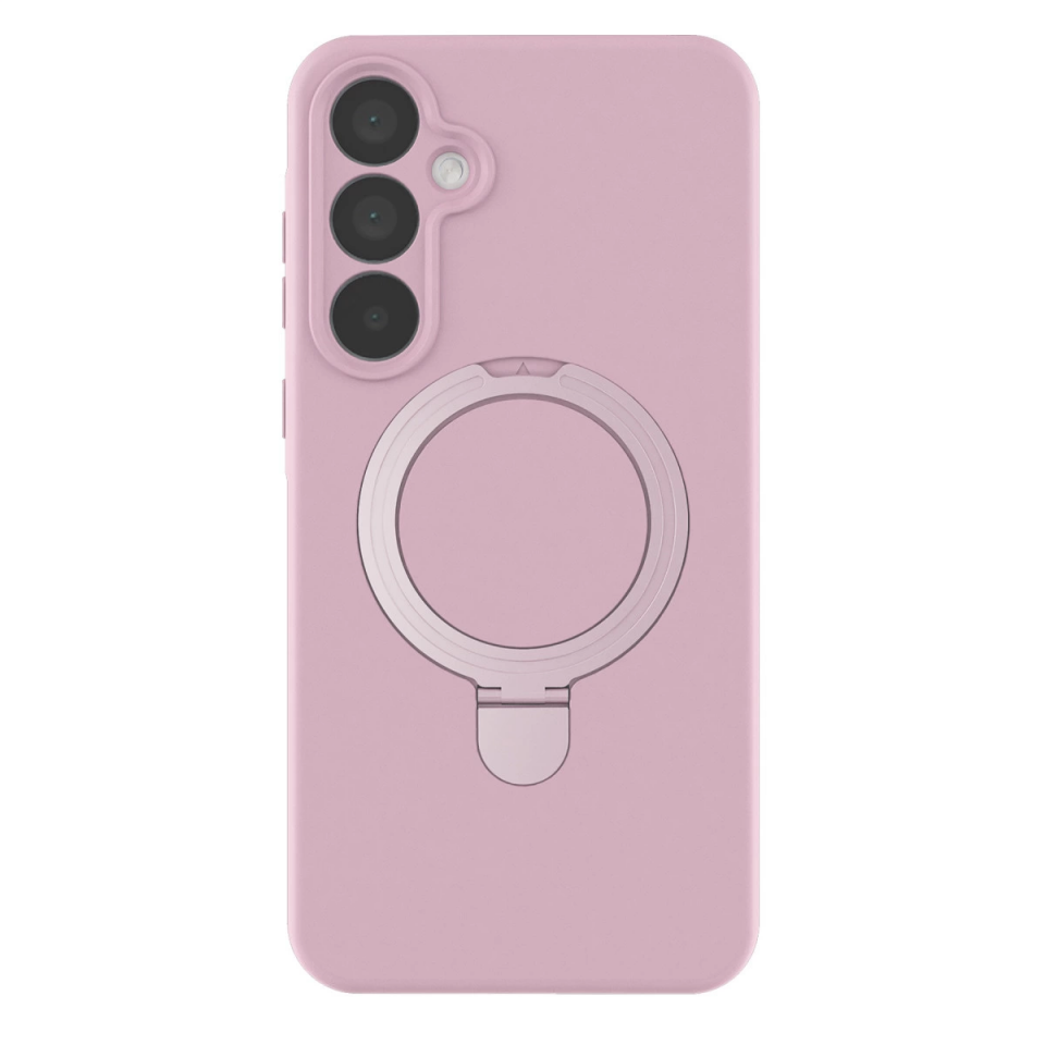 Samsung Galaxy A35 5g Regal Magsafe Standlı Kapak - Açık Pembe