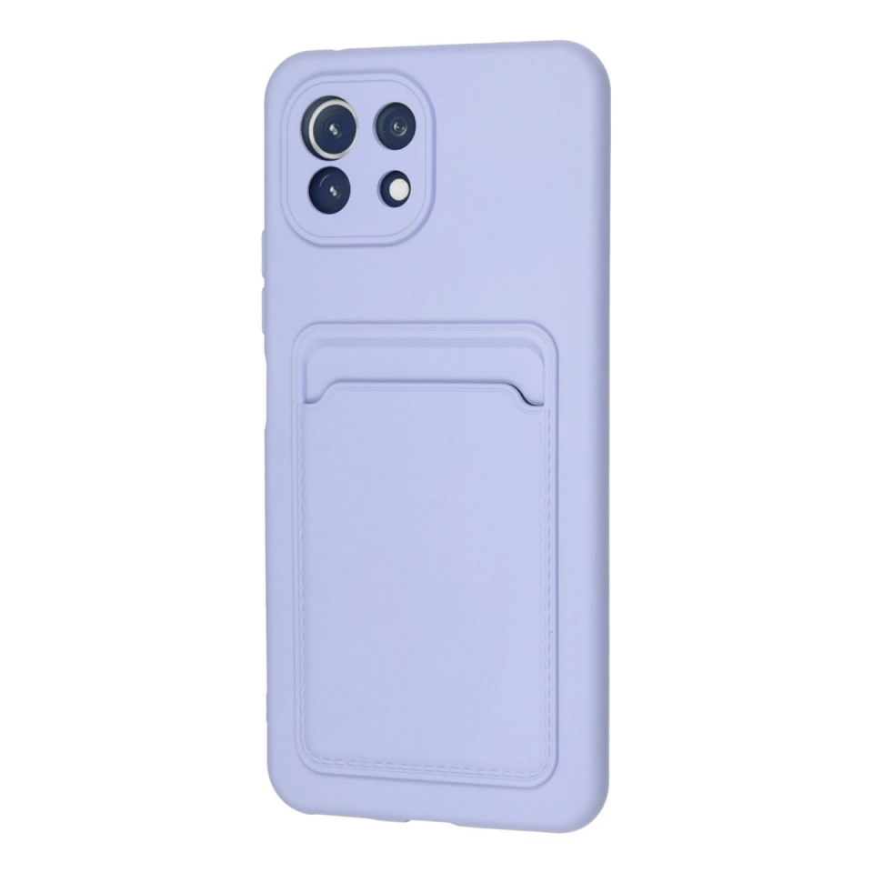 Xiaomi Mi 11 Kılıf Kelvin Kartvizitli Silikon - Lila