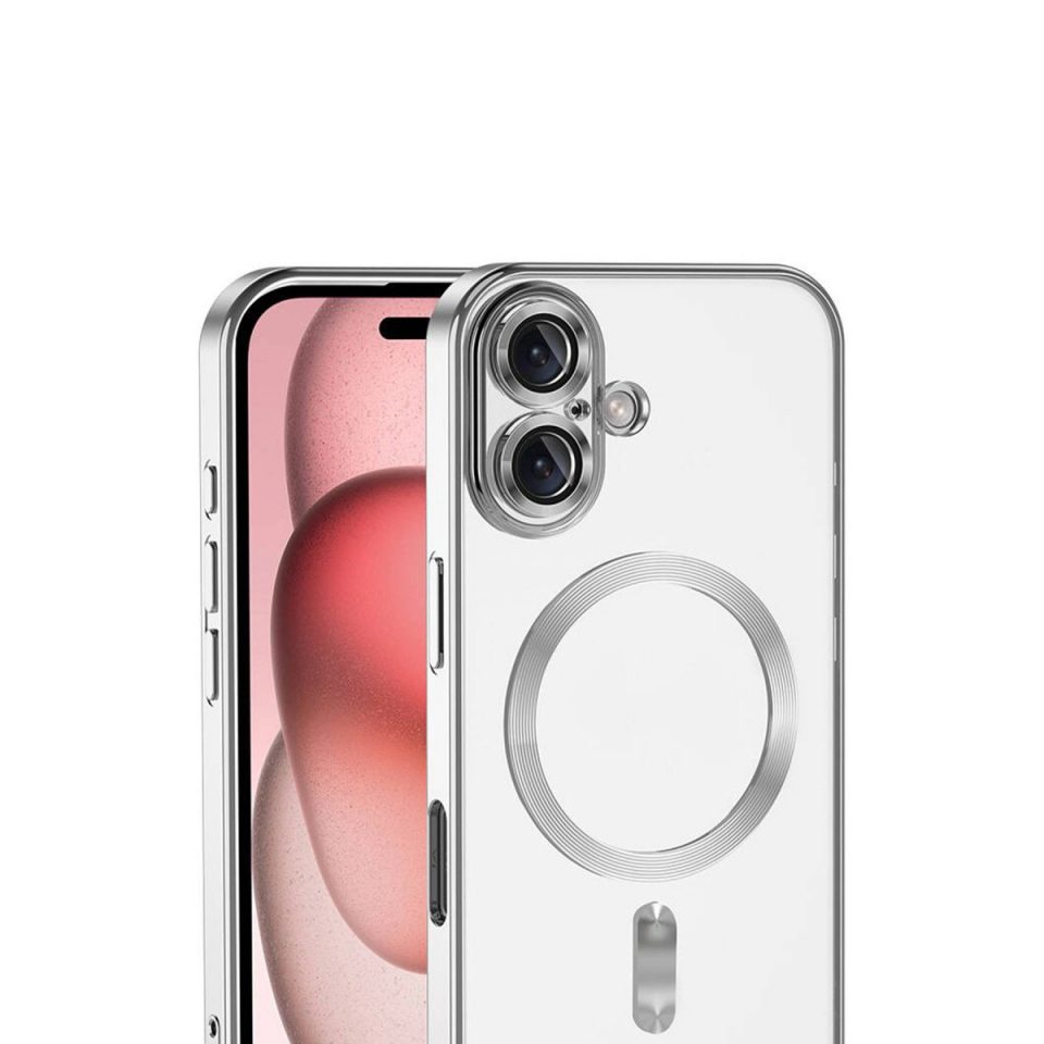 İphone 17 Kross Magneticsafe Kapak - Gümüş