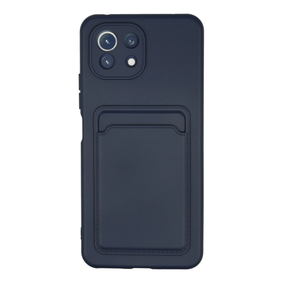 Xiaomi Mi 11 Kılıf Kelvin Kartvizitli Silikon - Lacivert