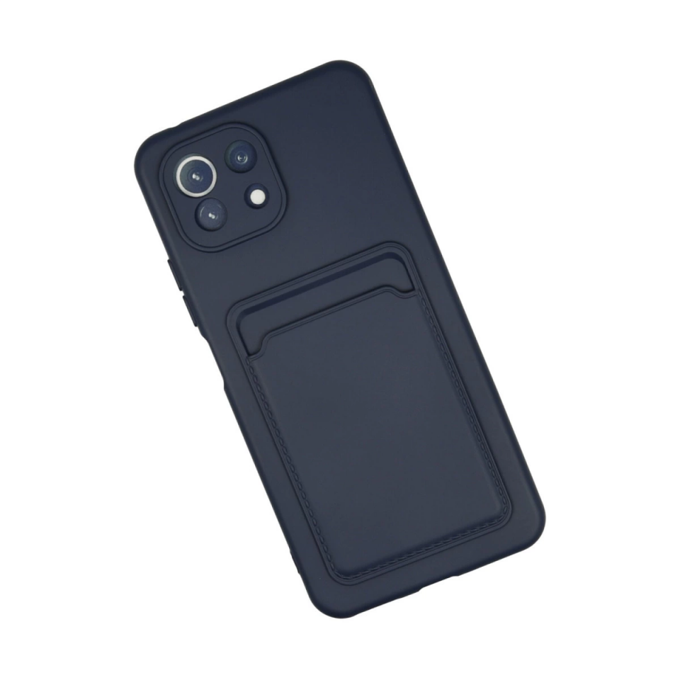 Xiaomi Mi 11 Kılıf Kelvin Kartvizitli Silikon - Lacivert