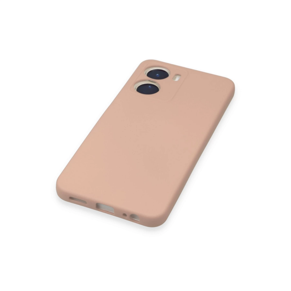 Vivo Y16 Kılıf Nano İçi Kadife Silikon - Pudra