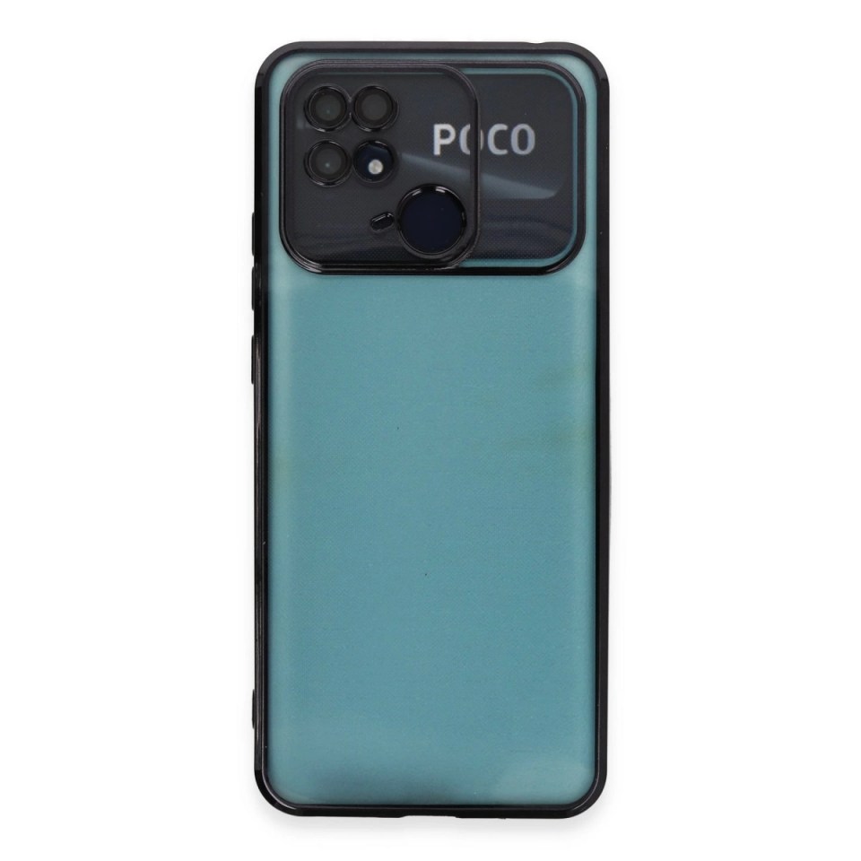 Xiaomi Redmi 10c Kılıf Razer Lensli Silikon - Siyah