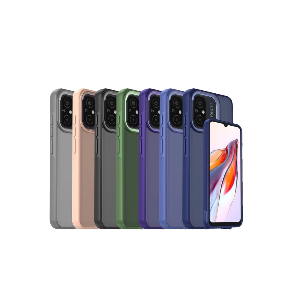Xiaomi Redmi 12c Kılıf Elegant Kapak - Pudra