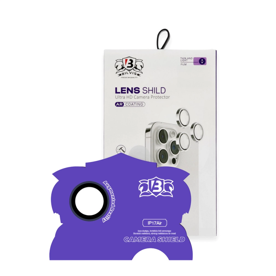 İphone 17 Air Bilvis Titan Kamera Lens - Lacivert