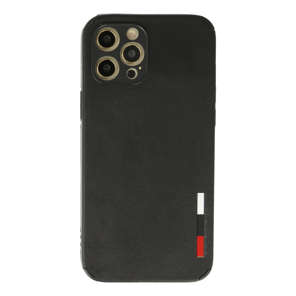 İphone 12 Pro Kılıf Loop Deri Silikon - Siyah