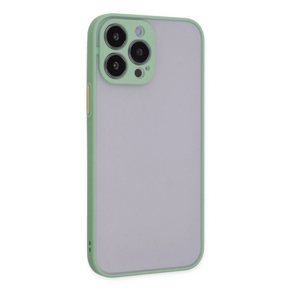 İphone 15 Pro Kılıf Montreal Silikon Kapak - Açık Yeşil