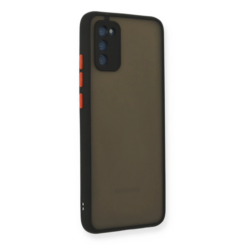 Samsung Galaxy A03s Kılıf Montreal Silikon Kapak - Siyah