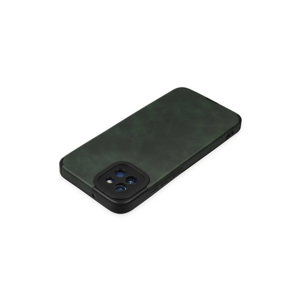 Samsung Galaxy A03 Kılıf Loop Deri Silikon - Yeşil