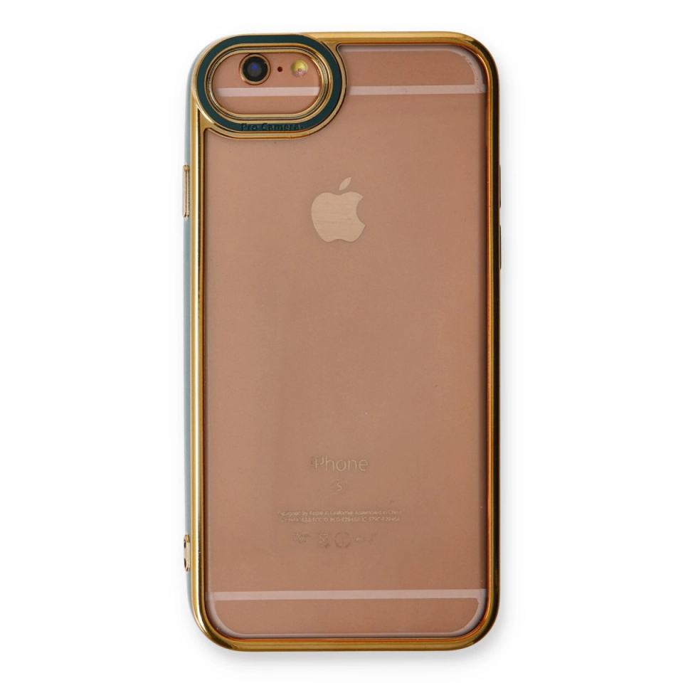 İphone 6 Kılıf Liva Lens Silikon - Yeşil