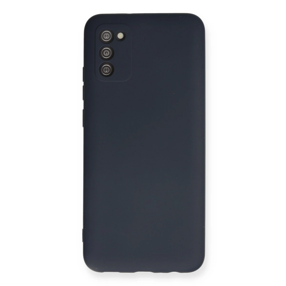 Samsung Galaxy A03s Kılıf Nano İçi Kadife Silikon - Lacivert