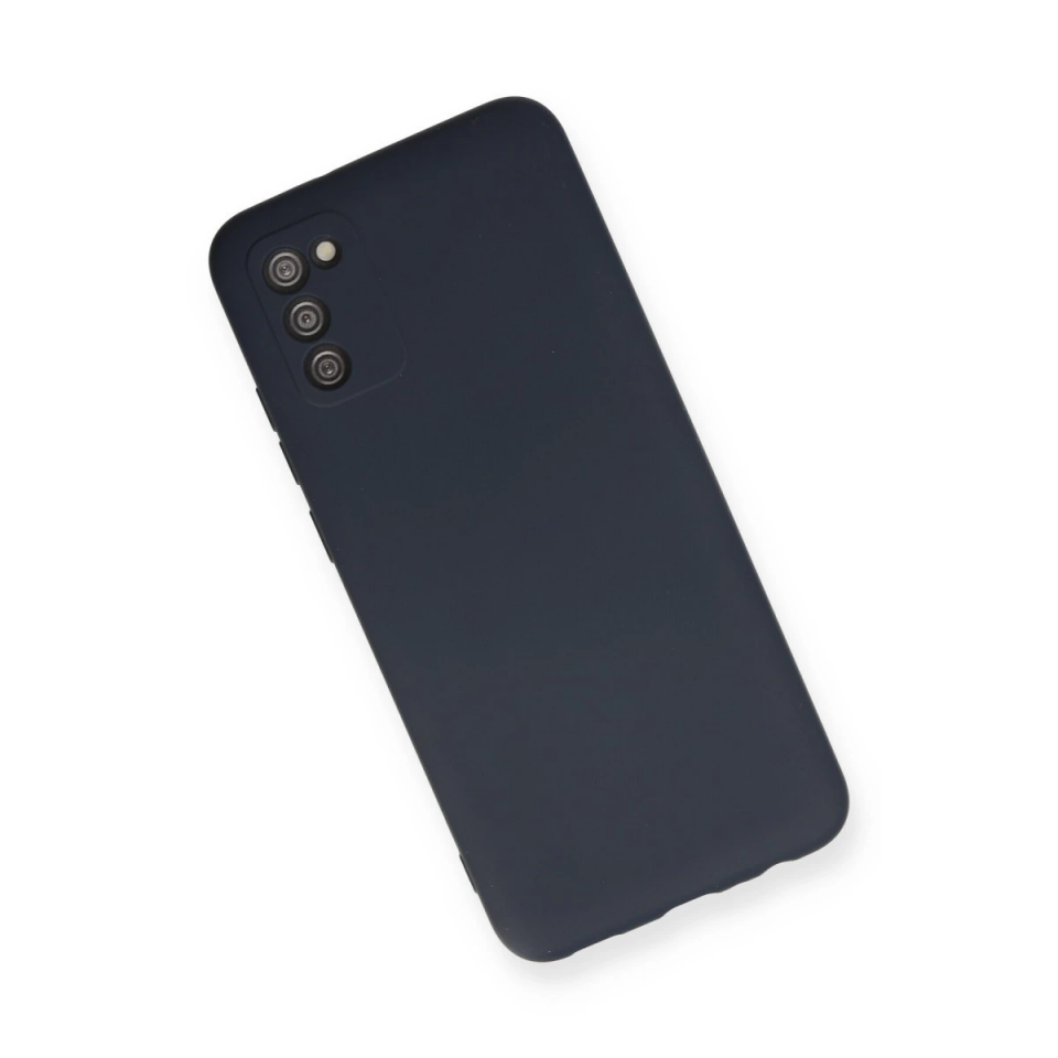 Samsung Galaxy A03s Kılıf Nano İçi Kadife Silikon - Lacivert