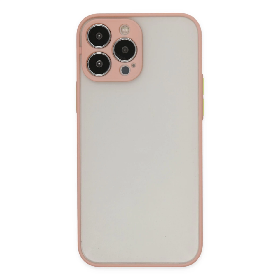 İphone 15 Pro Max Kılıf Montreal Silikon Kapak - Pembe