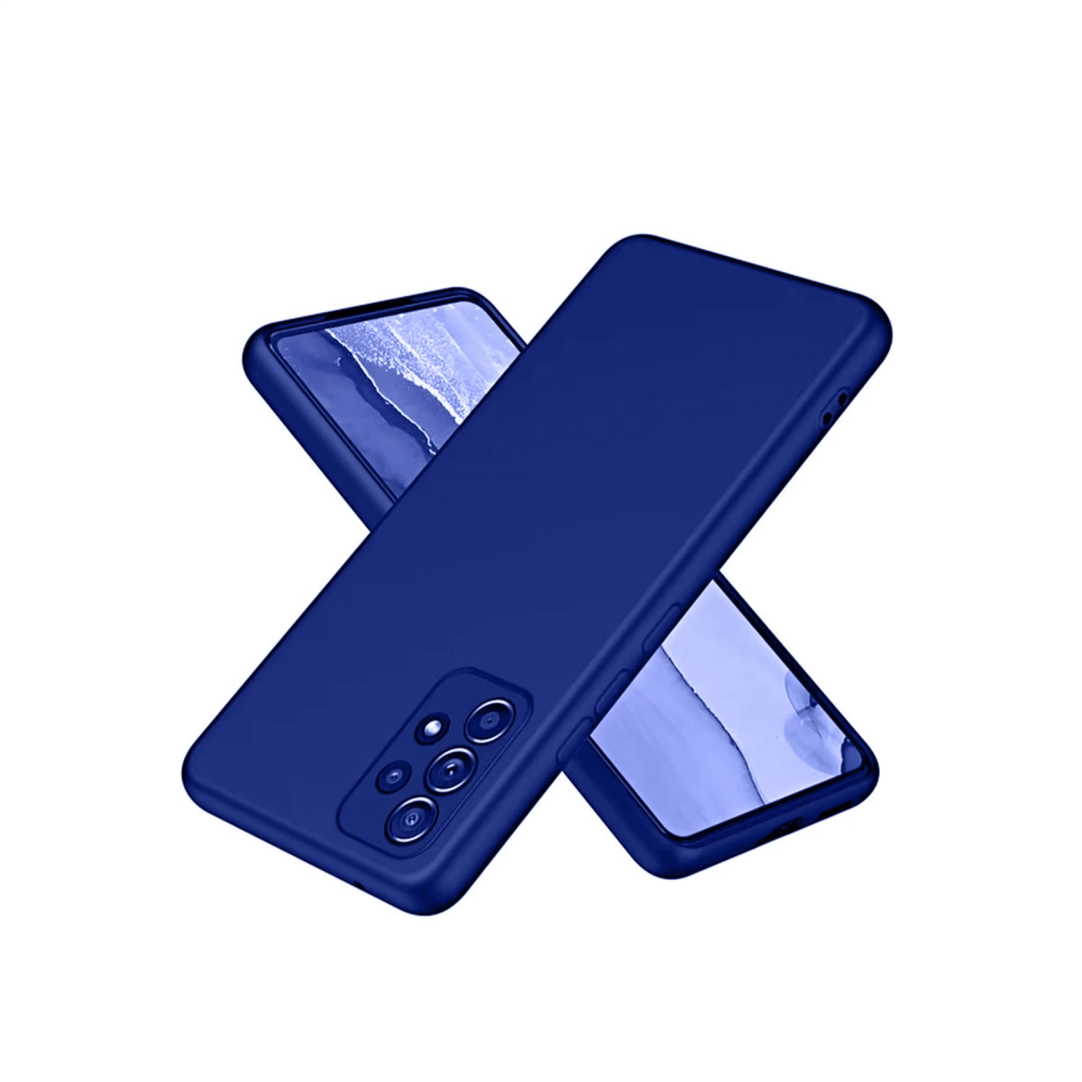 Samsung Galaxy A32 Kılıf First Silikon - Lacivert