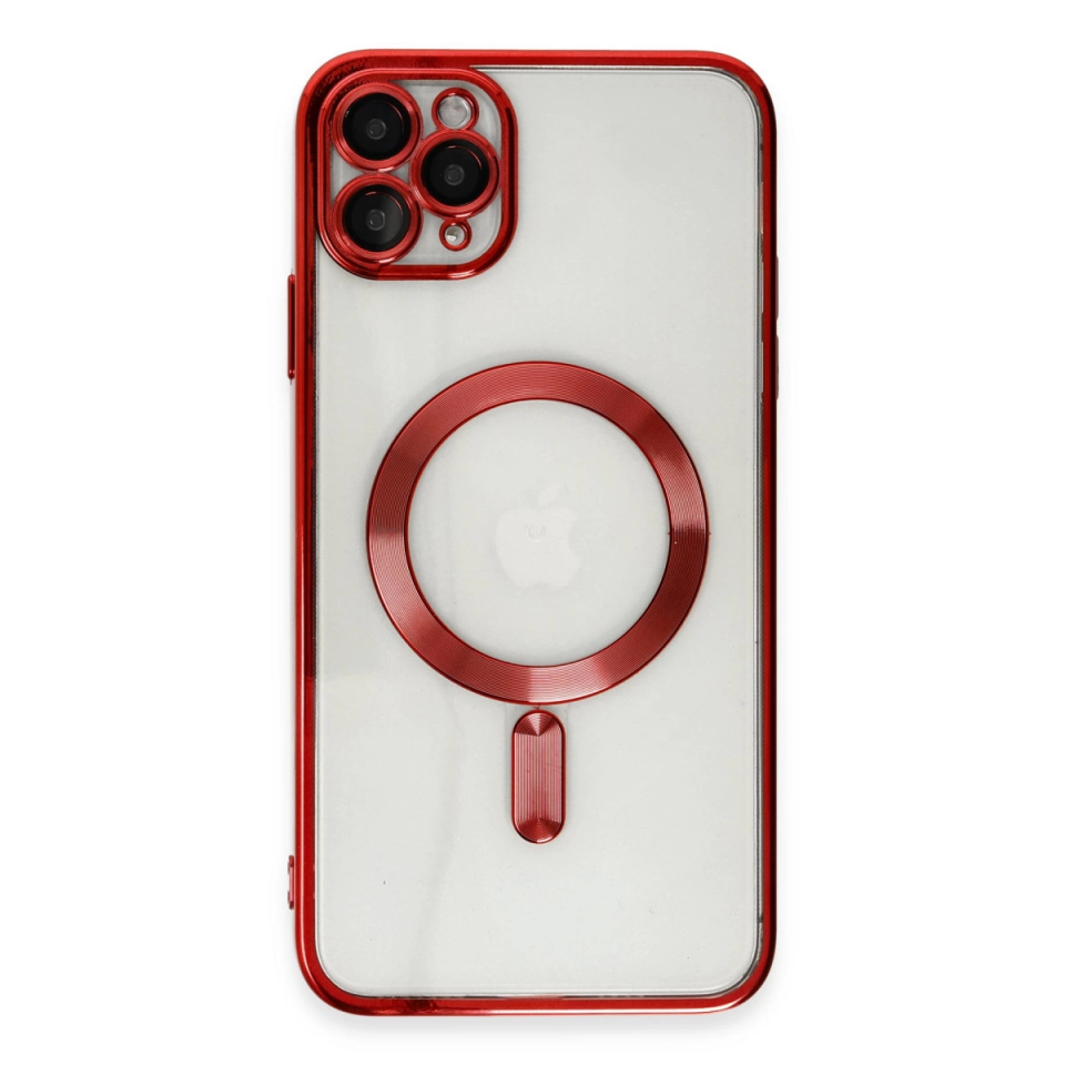 İphone 11 Pro Max Kılıf Kross Magneticsafe Kapak - Kırmızı