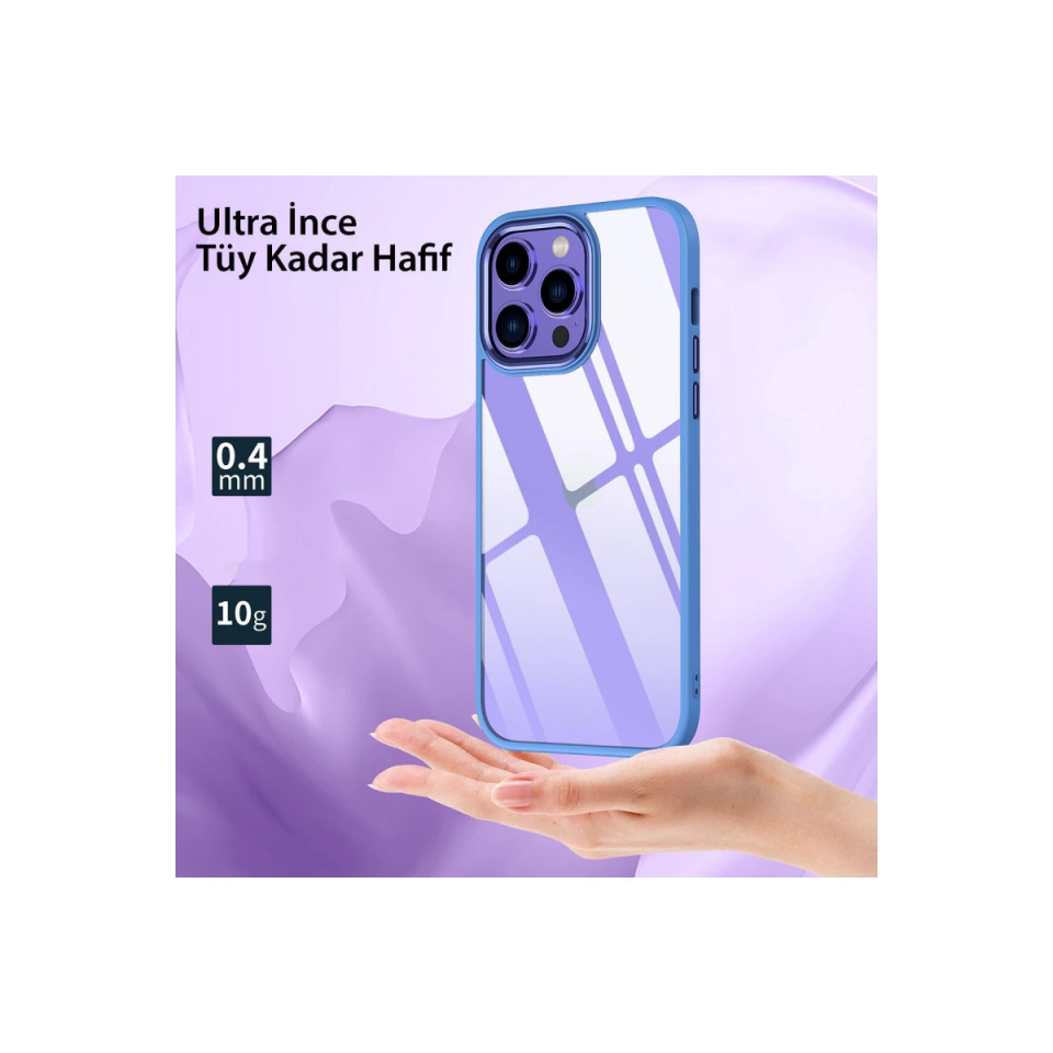 İphone 14 Pro Kılıf Power Silikon - Sierra Blue