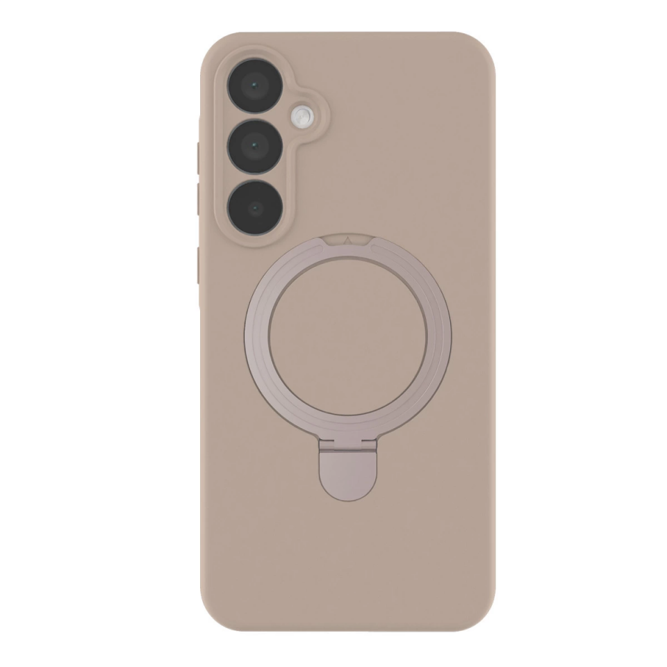 Samsung Galaxy A55 5g Regal Magsafe Standlı Kapak - Çöl Titanyum