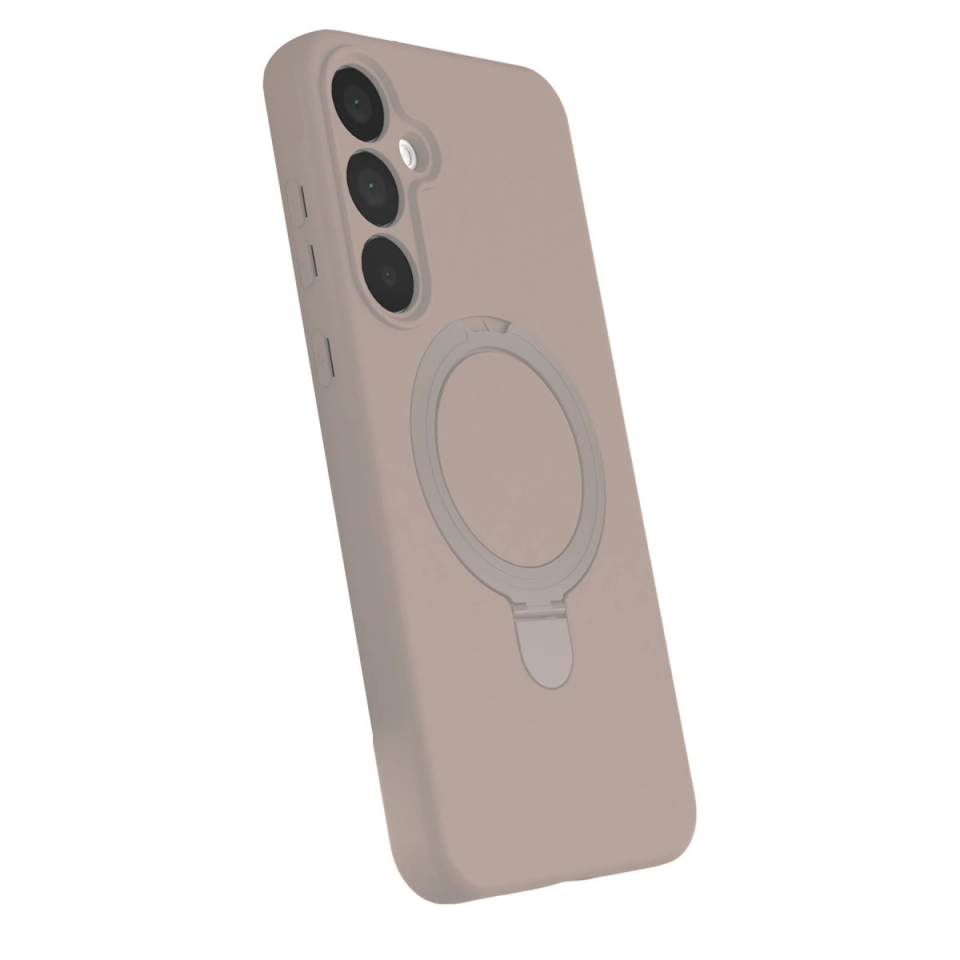 Samsung Galaxy A55 5g Regal Magsafe Standlı Kapak - Çöl Titanyum