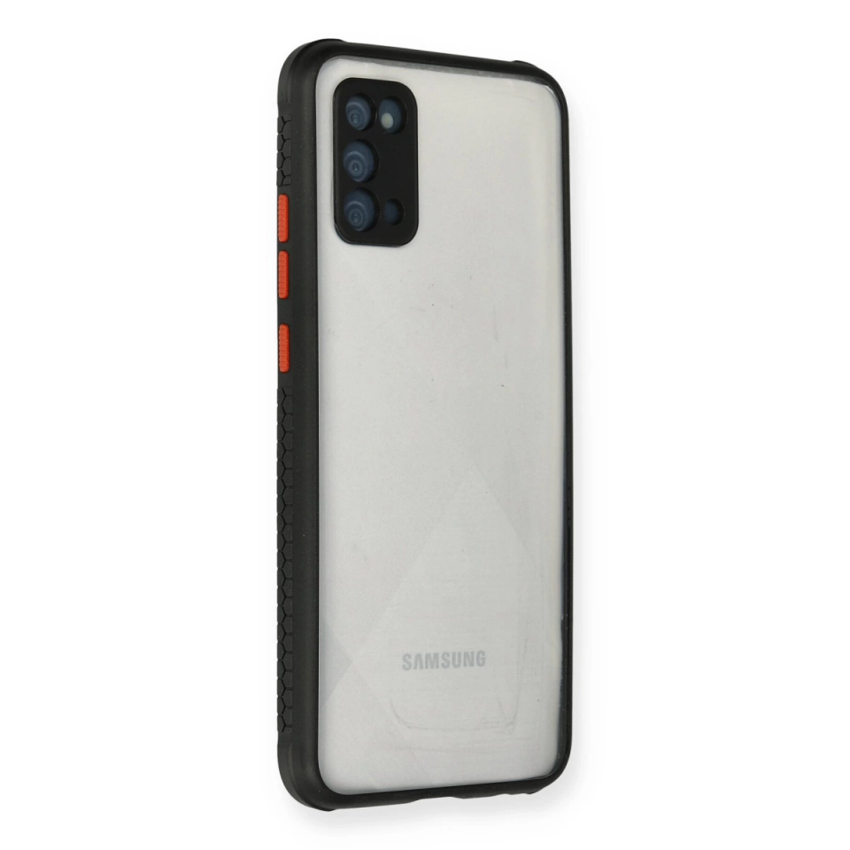 Samsung Galaxy A02s Kılıf Miami Şeffaf Silikon - Siyah