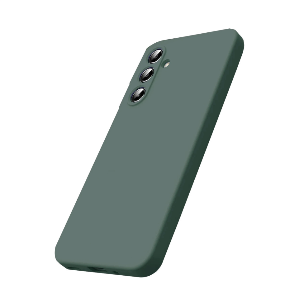 Samsung Galaxy A57 5g First Silikon - Koyu Yeşil