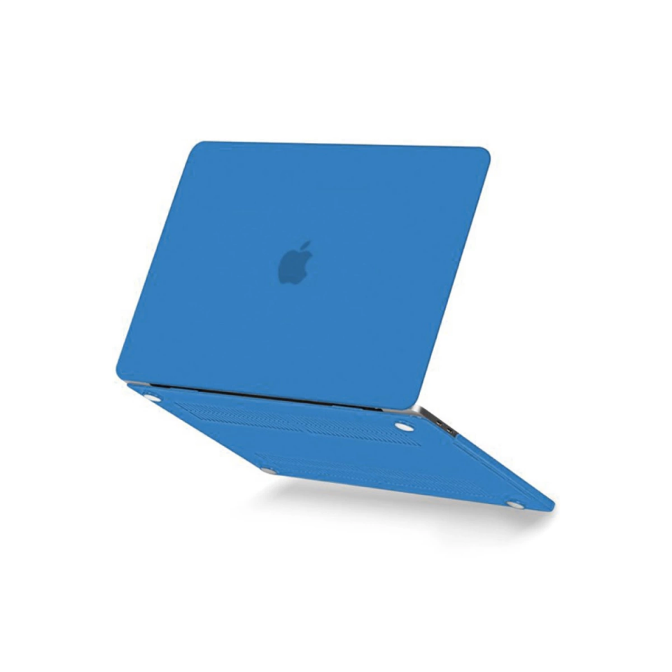 Macbook Pro 13 2021 Macbook Buzlu Kapak - Mavi