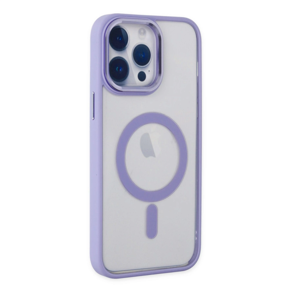 İphone 14 Pro Kılıf Room Magneticsafe Silikon - Lila