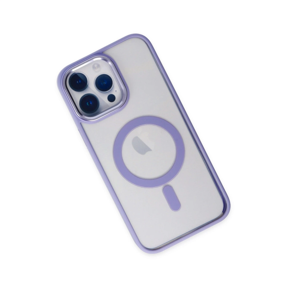 İphone 14 Pro Kılıf Room Magneticsafe Silikon - Lila