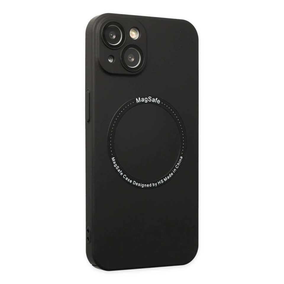 İphone 14 Plus Kılıf Jack Magneticsafe Lens Silikon - Siyah