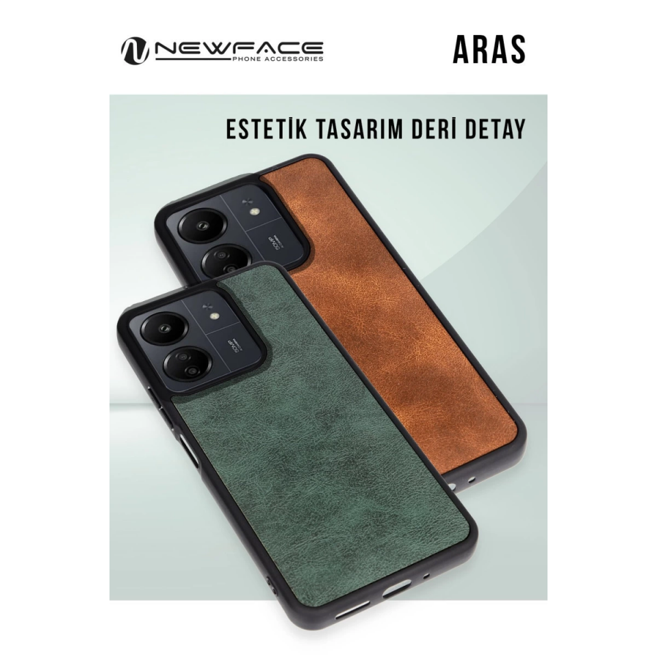 Samsung Galaxy A56 Kılıf Aras Deri Kapak - Koyu Yeşil