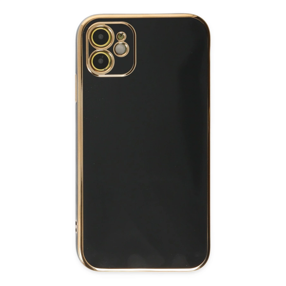 İphone 12 Kılıf Volet Silikon - Siyah
