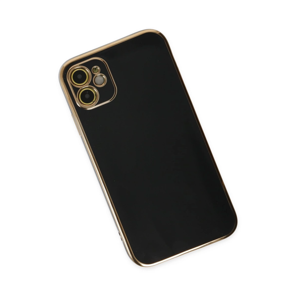 İphone 12 Kılıf Volet Silikon - Siyah