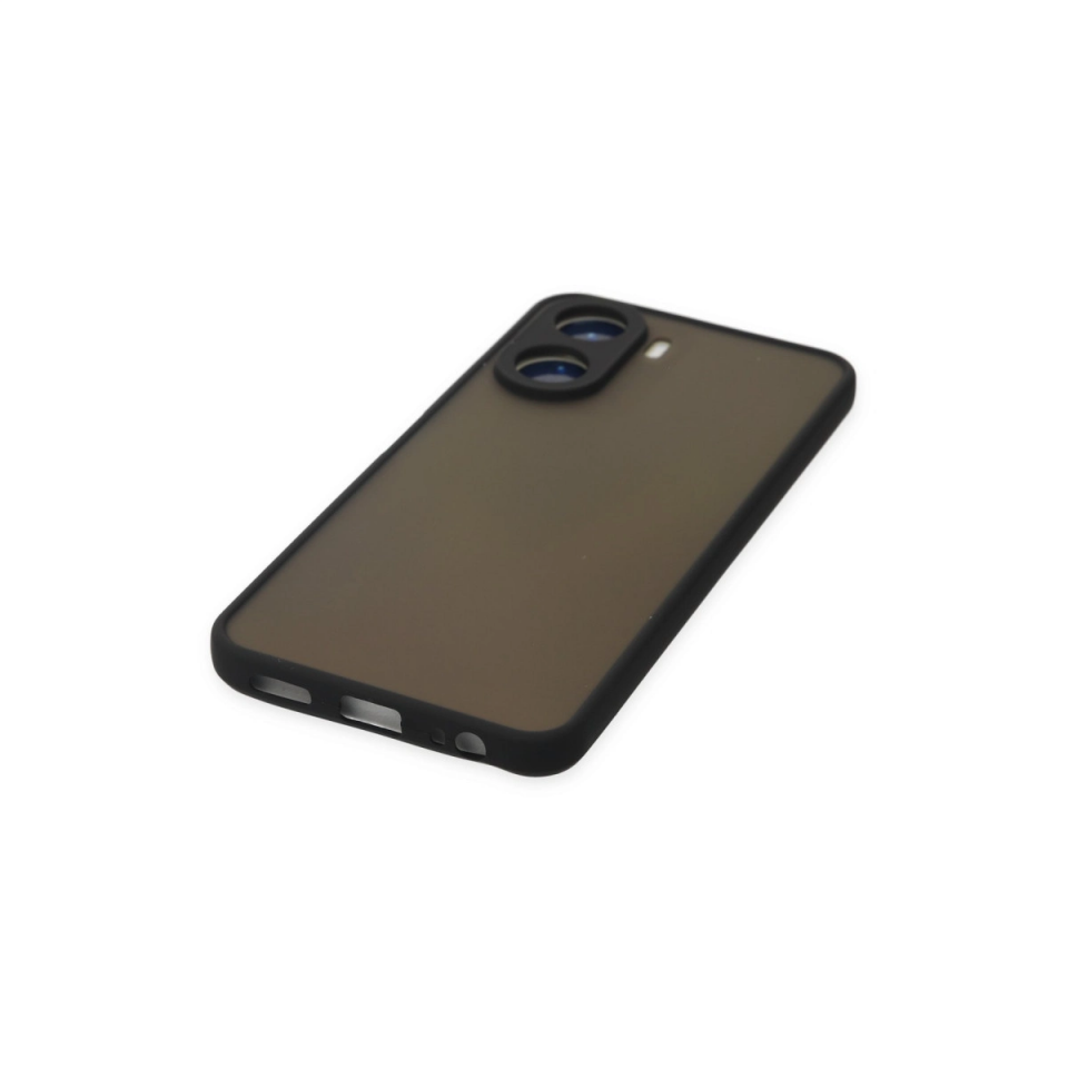 Vivo Y16 Kılıf Montreal Silikon Kapak - Siyah