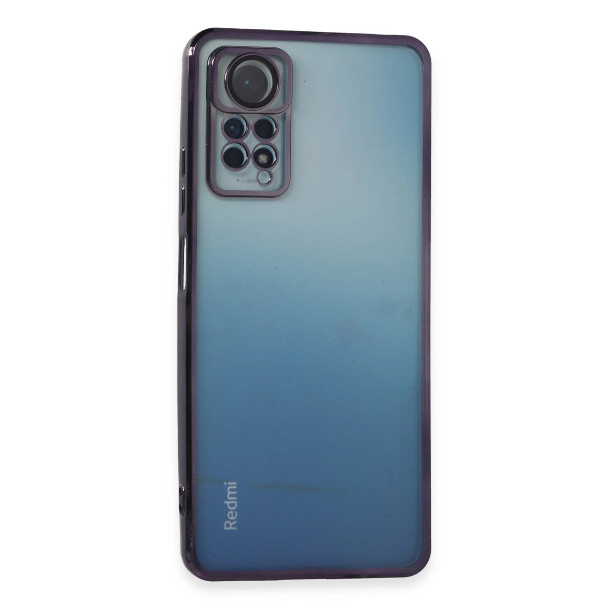 Xiaomi Redmi Note 11 Pro Kılıf Razer Lensli Silikon - Mor