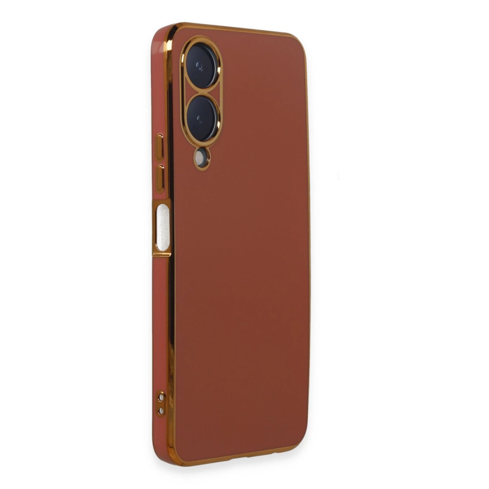 Vivo Y17s Kılıf Volet Silikon - Kırmızı