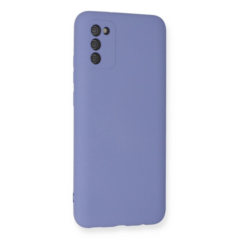Samsung Galaxy A03s Kılıf Nano İçi Kadife Silikon - Lila