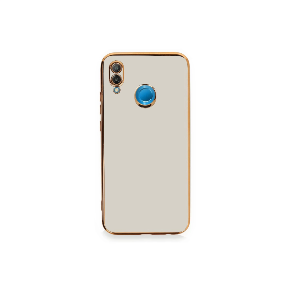 Huawei P20 Lite Kılıf Volet Silikon - Beyaz