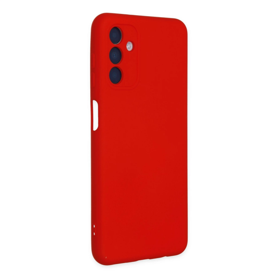 Samsung Galaxy A04s Kılıf Nano İçi Kadife Silikon - Kırmızı