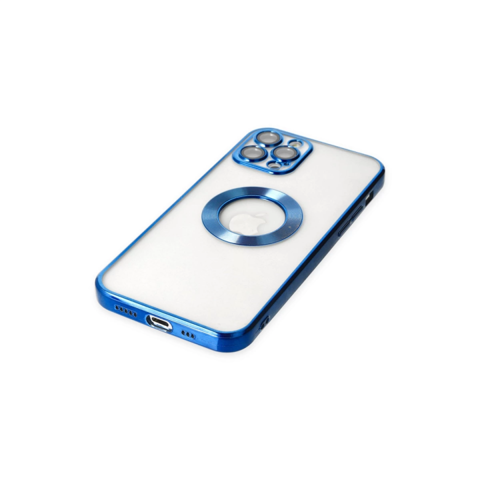 İphone 12 Pro Kılıf Slot Silikon - Mavi