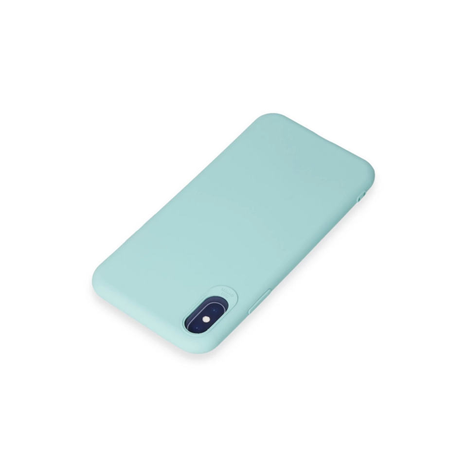 İphone X Kılıf First Silikon - Turkuaz