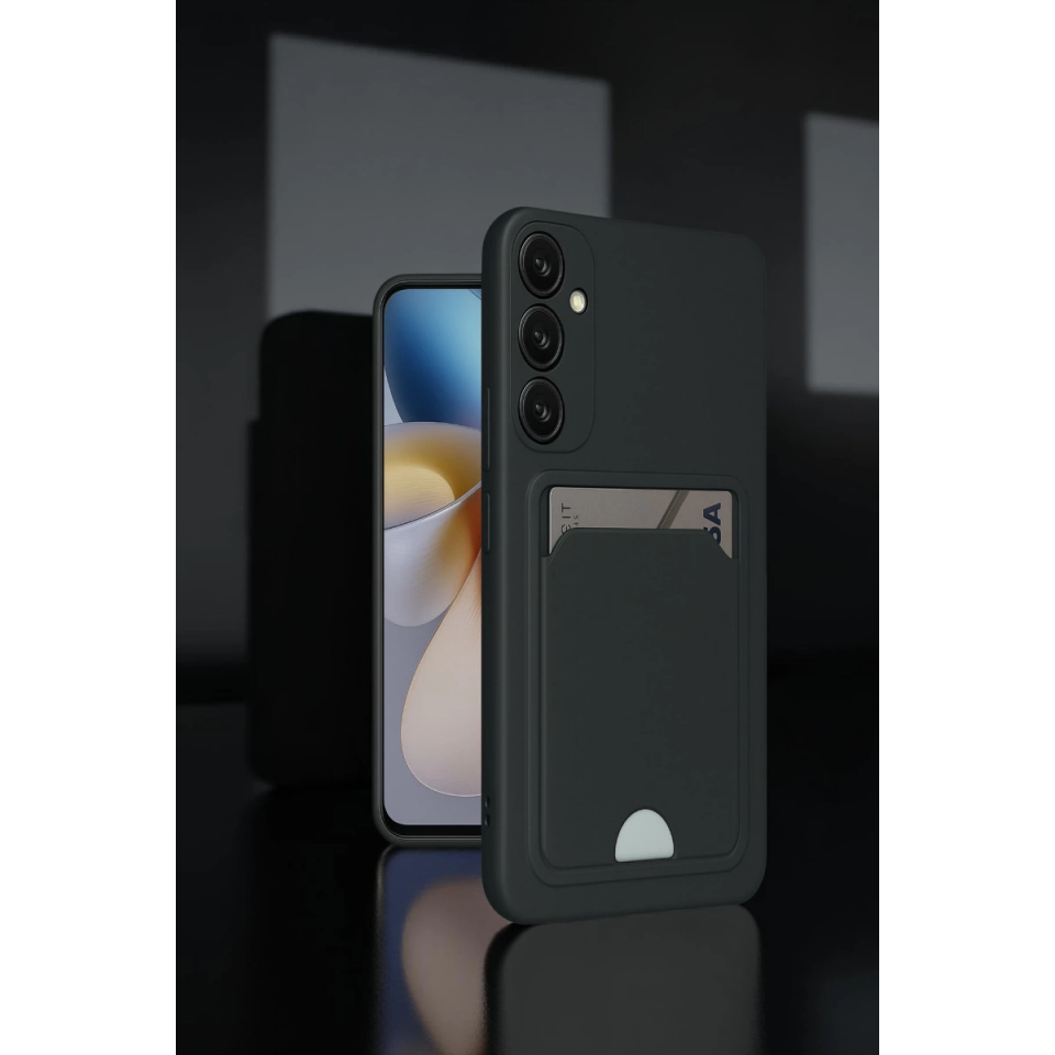 Samsung Galaxy A26 Kılıf Kelvin Kartvizitli Silikon - Lila