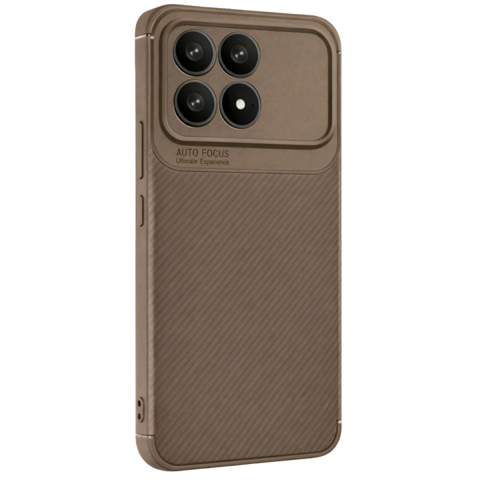 Xiaomi Poco F8 Pro Auto Focus Karbon Kapak - Kahverengi