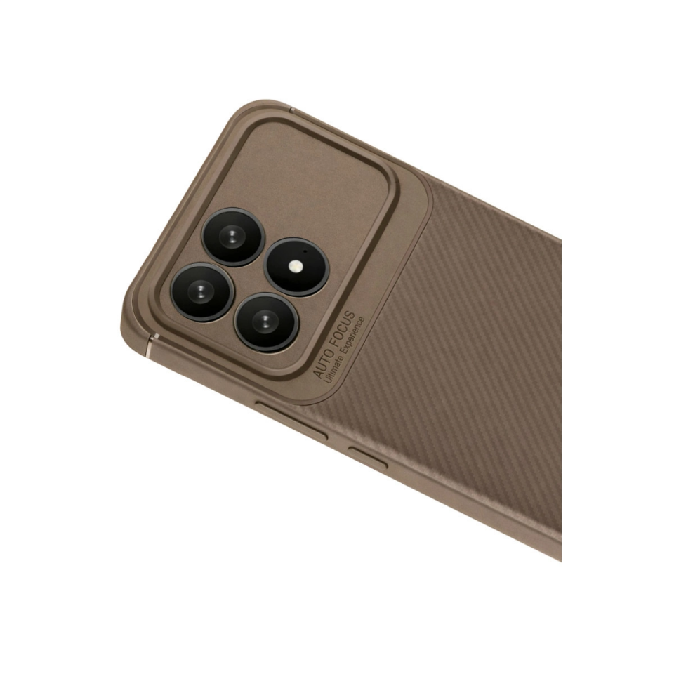 Xiaomi Poco F8 Pro Auto Focus Karbon Kapak - Kahverengi