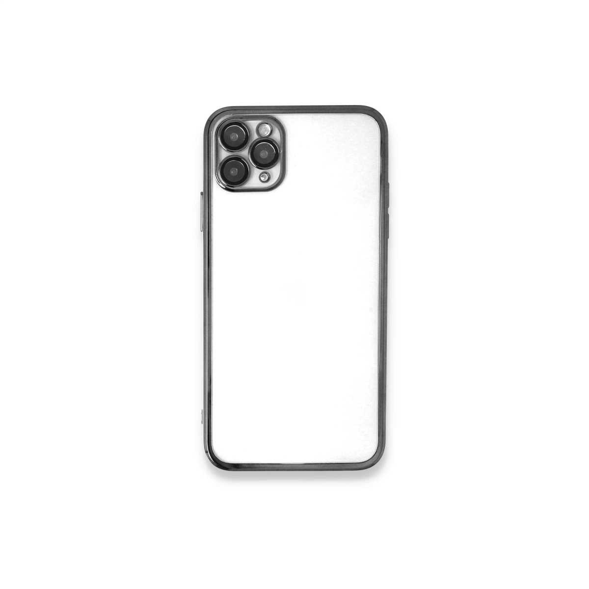 İphone 11 Pro Kılıf Razer Lensli Silikon - Gümüş