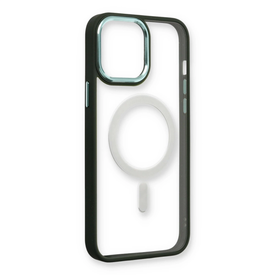 İphone 14 Pro Max Kılıf Room Magneticsafe Silikon - Köknar Yeşili